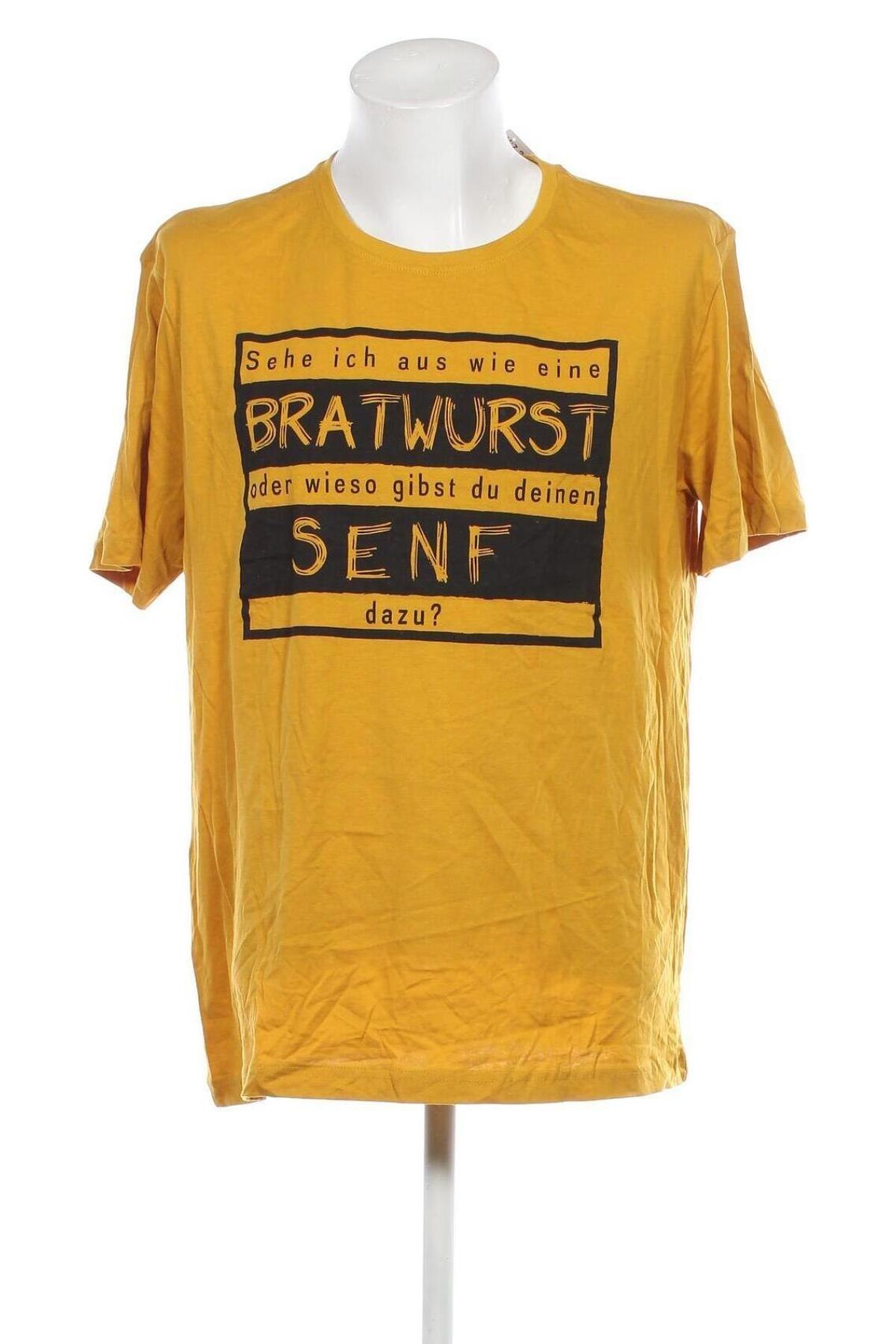 Мъжка тениска Much More, Размер XXL, Цвят Жълт, Цена 13,00 лв.