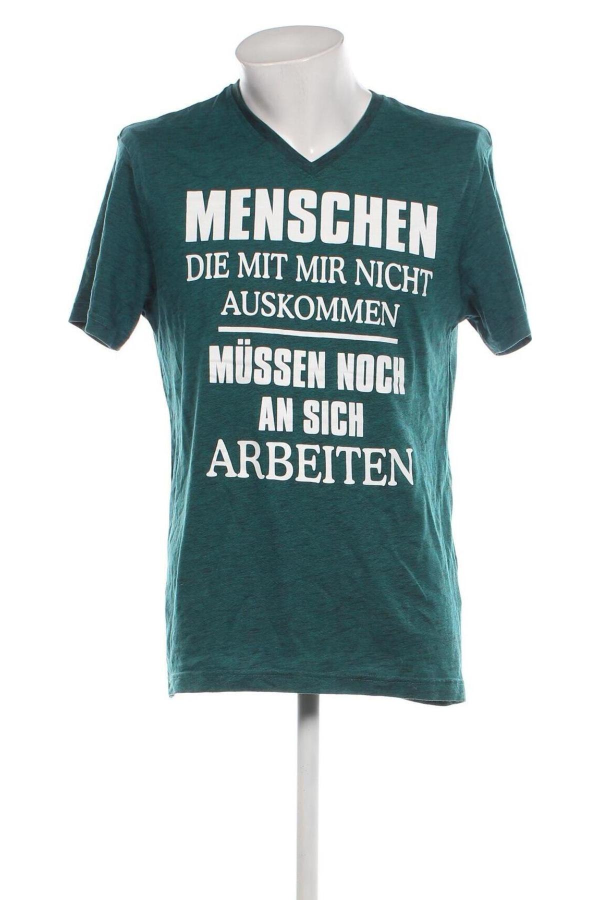 Herren T-Shirt Much More, Größe L, Farbe Grün, Preis € 9,49