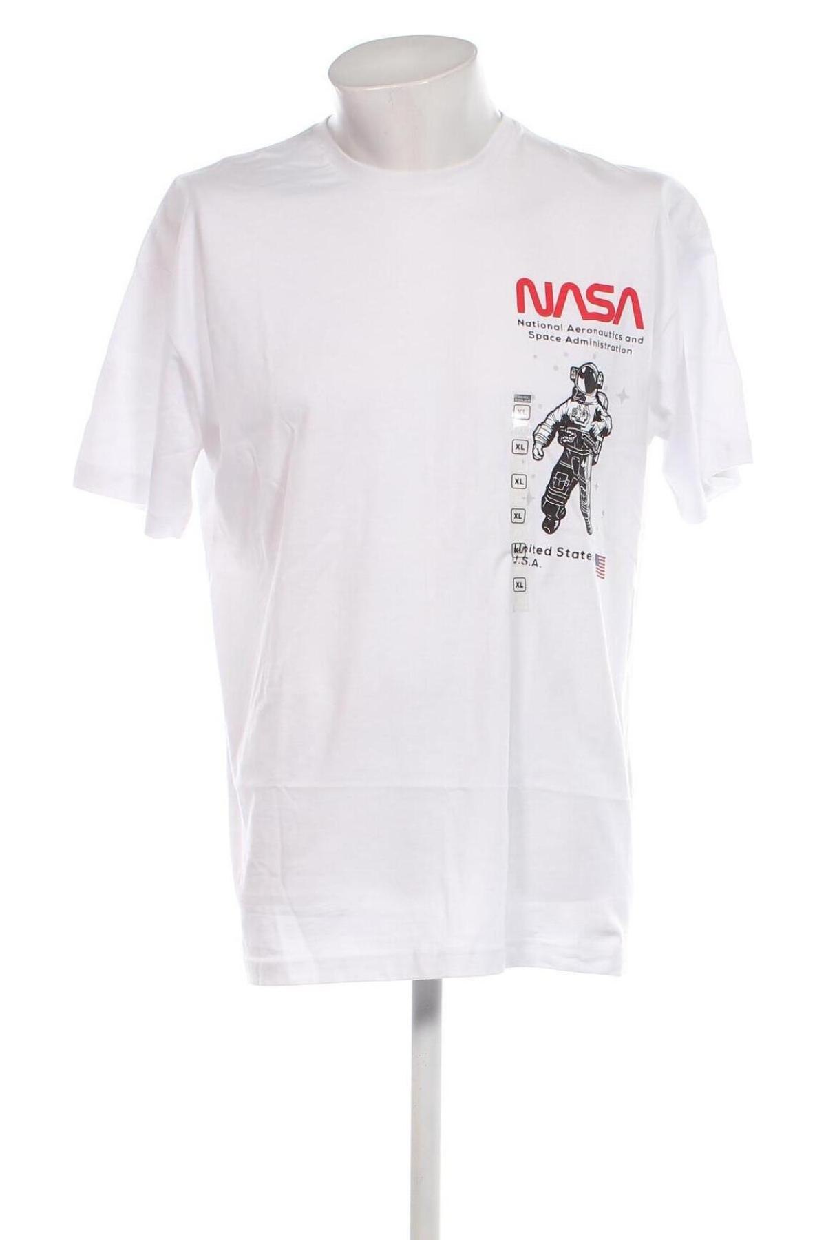 Tricou de bărbați NASA, Mărime XL, Culoare Alb, Preț 101,97 Lei