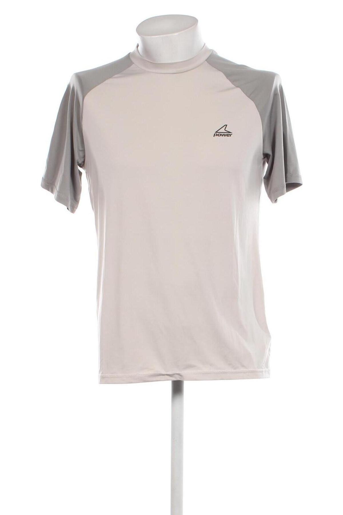Herren T-Shirt POWER, Größe L, Farbe Grau, Preis 6,12 €