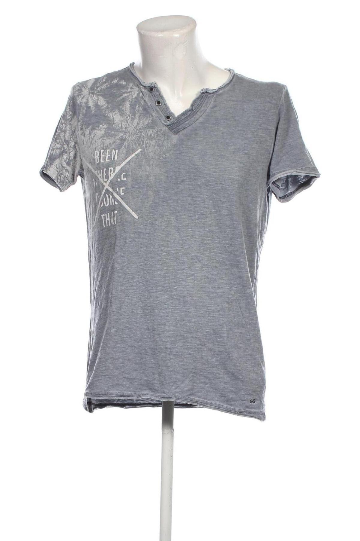 Ανδρικό t-shirt Q/S by S.Oliver, Μέγεθος L, Χρώμα Μπλέ, Τιμή 8,66 €