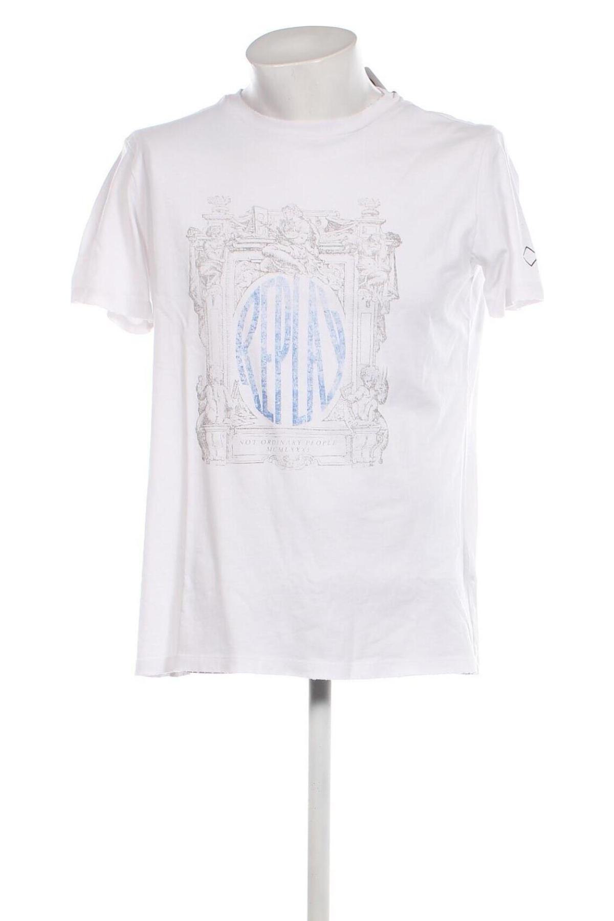 Pánské tričko  Replay, Velikost L, Barva Bílá, Cena  1 043,00 Kč
