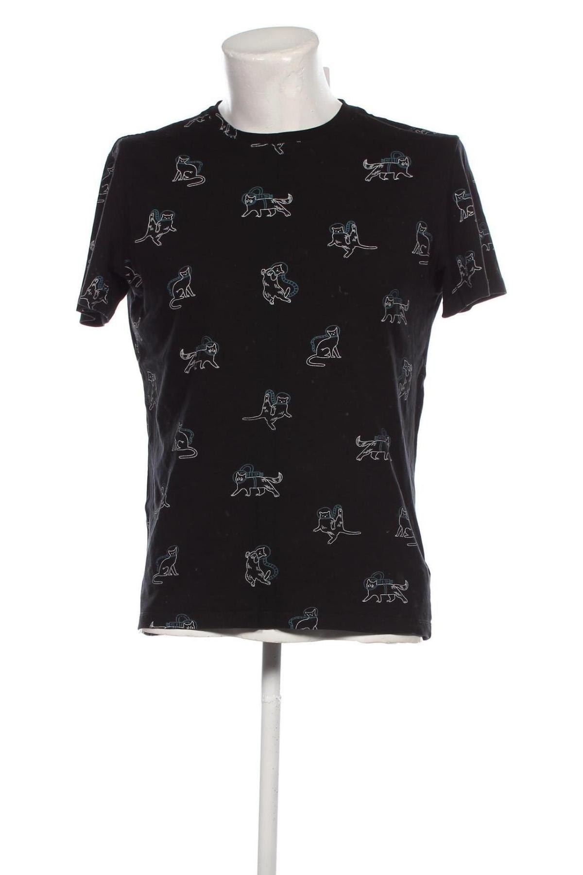 Ανδρικό t-shirt Reserved, Μέγεθος M, Χρώμα Μαύρο, Τιμή 6,62 €