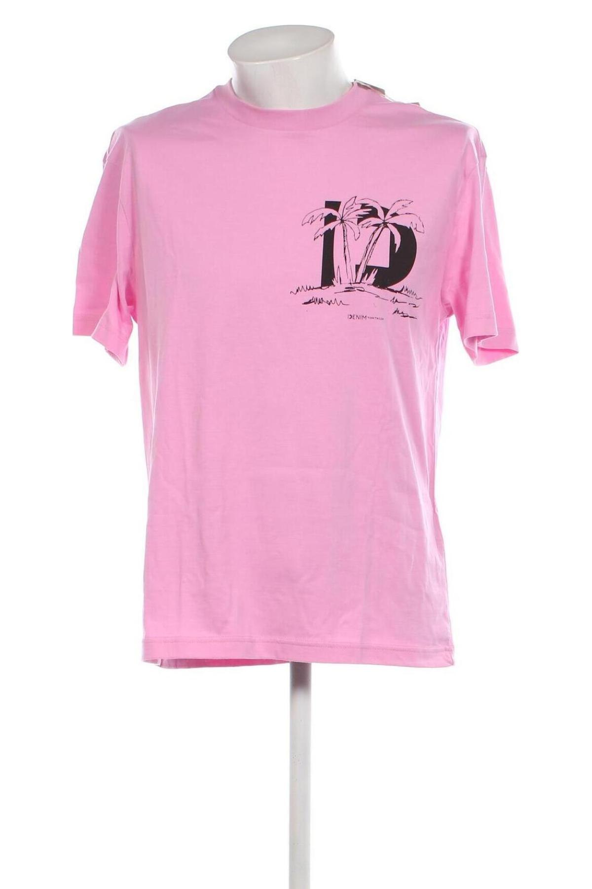 Мъжка тениска Tom Tailor, Размер M, Цвят Розов, Цена 31,00 лв.