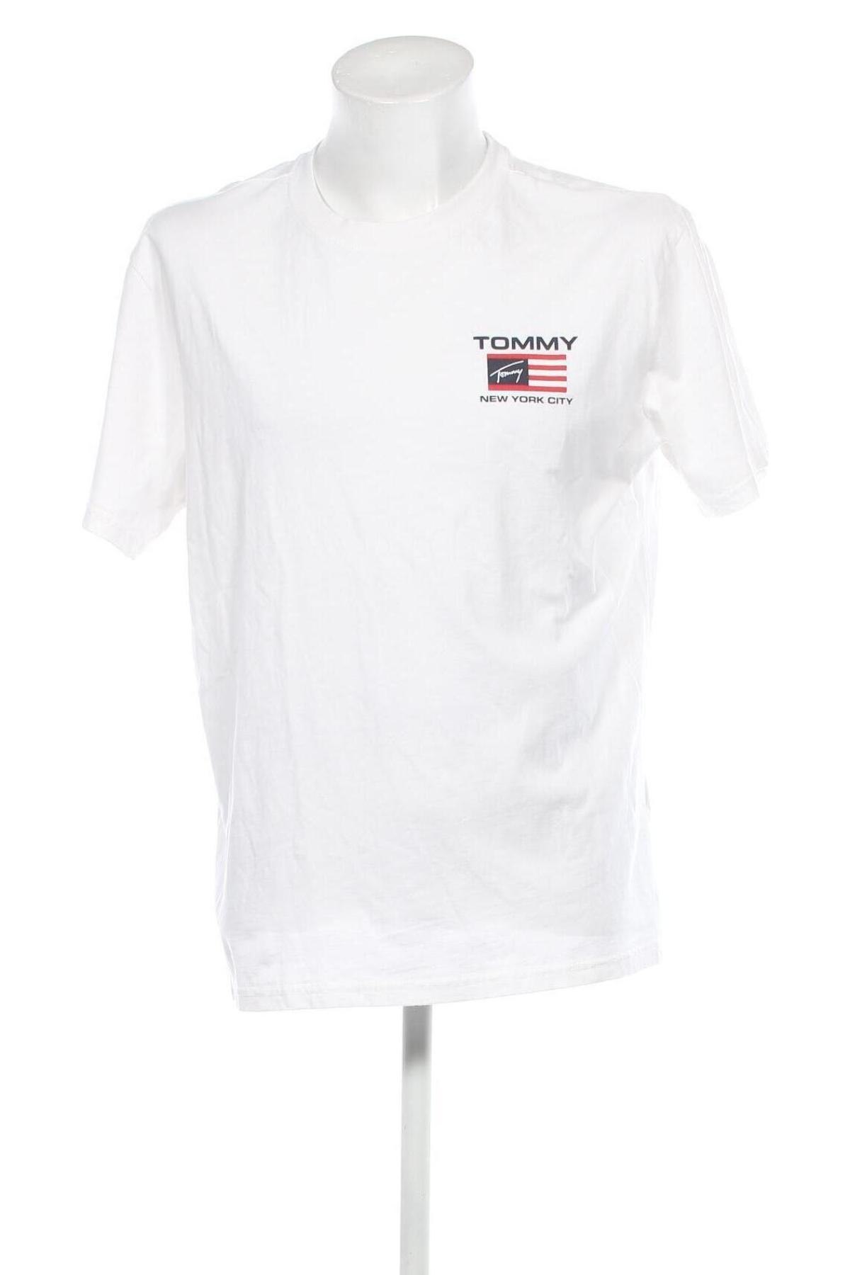 Ανδρικό t-shirt Tommy Jeans, Μέγεθος M, Χρώμα Λευκό, Τιμή 37,11 €