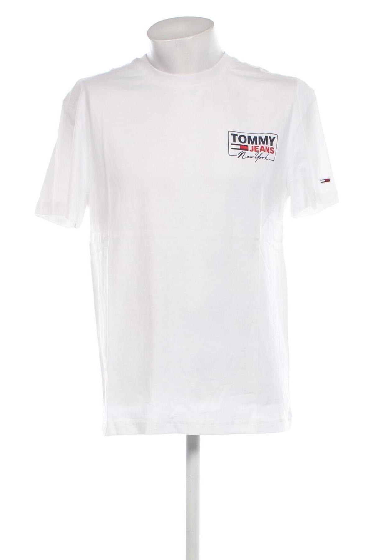 Ανδρικό t-shirt Tommy Jeans, Μέγεθος L, Χρώμα Λευκό, Τιμή 33,40 €