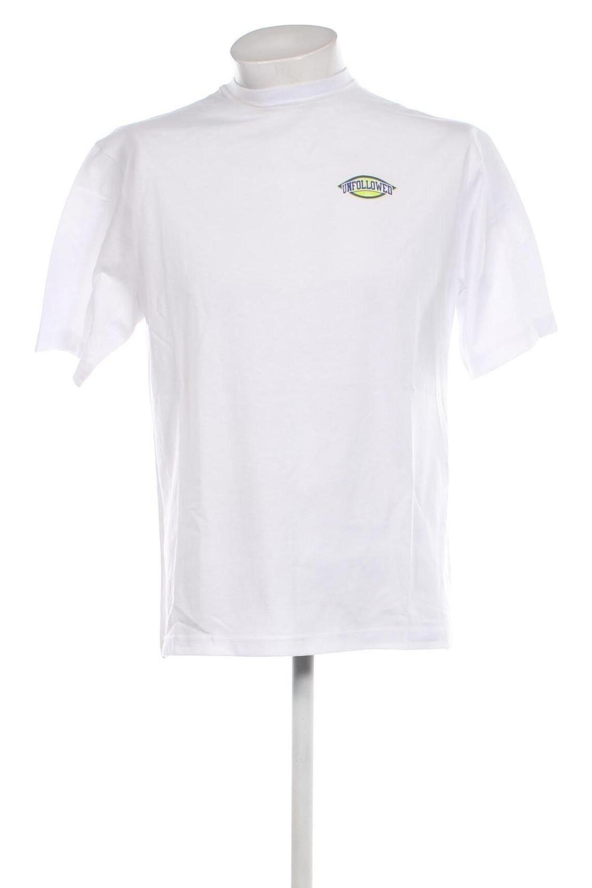 Herren T-Shirt UNFOLLOWED x ABOUT YOU, Größe S, Farbe Weiß, Preis 15,98 €