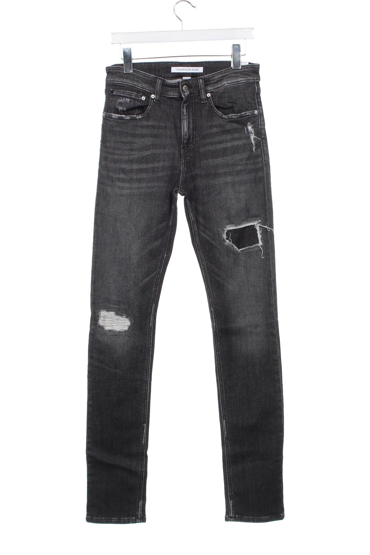 Мъжки дънки Calvin Klein Jeans, Размер S, Цвят Сив, Цена 101,50 лв.