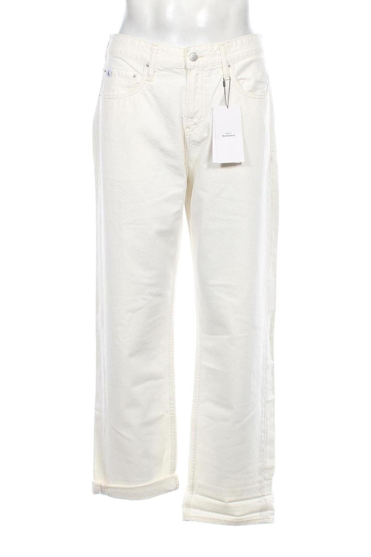 Herren Jeans Calvin Klein Jeans, Größe L, Farbe Weiß, Preis 39,76 €