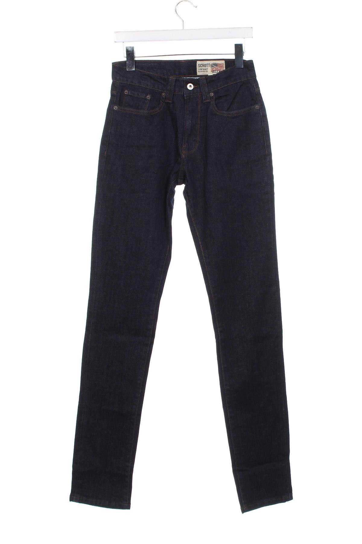 Męskie jeansy Schott, Rozmiar S, Kolor Niebieski, Cena 179,44 zł