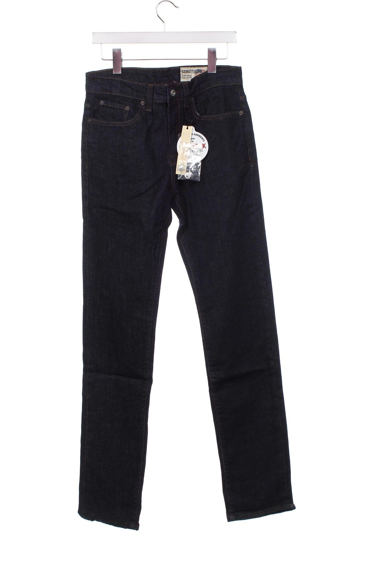 Pánske džínsy  Schott, Veľkosť S, Farba Modrá, Cena  34,70 €