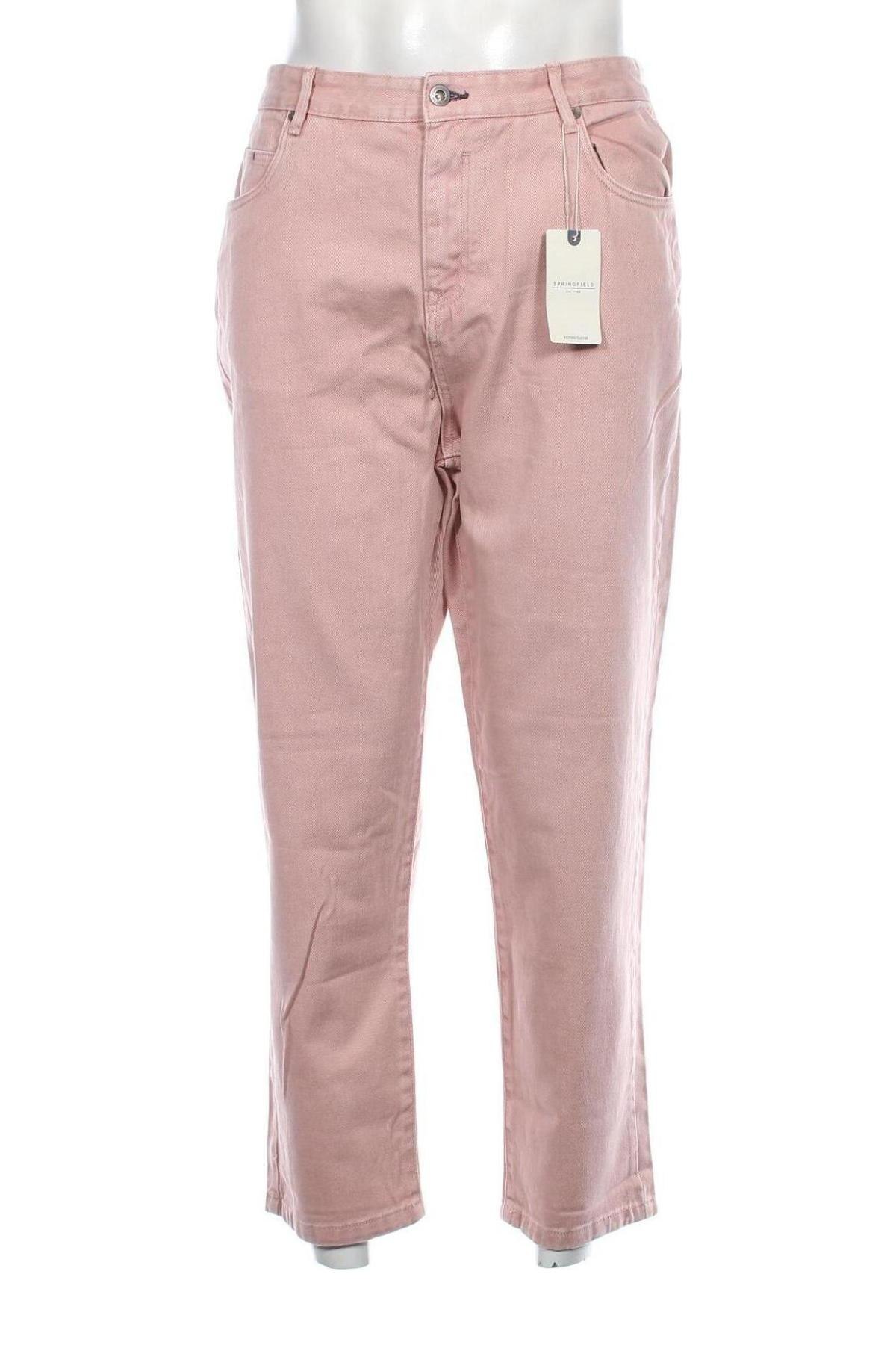 Pánske džínsy  Springfield, Veľkosť L, Farba Ružová, Cena  47,94 €