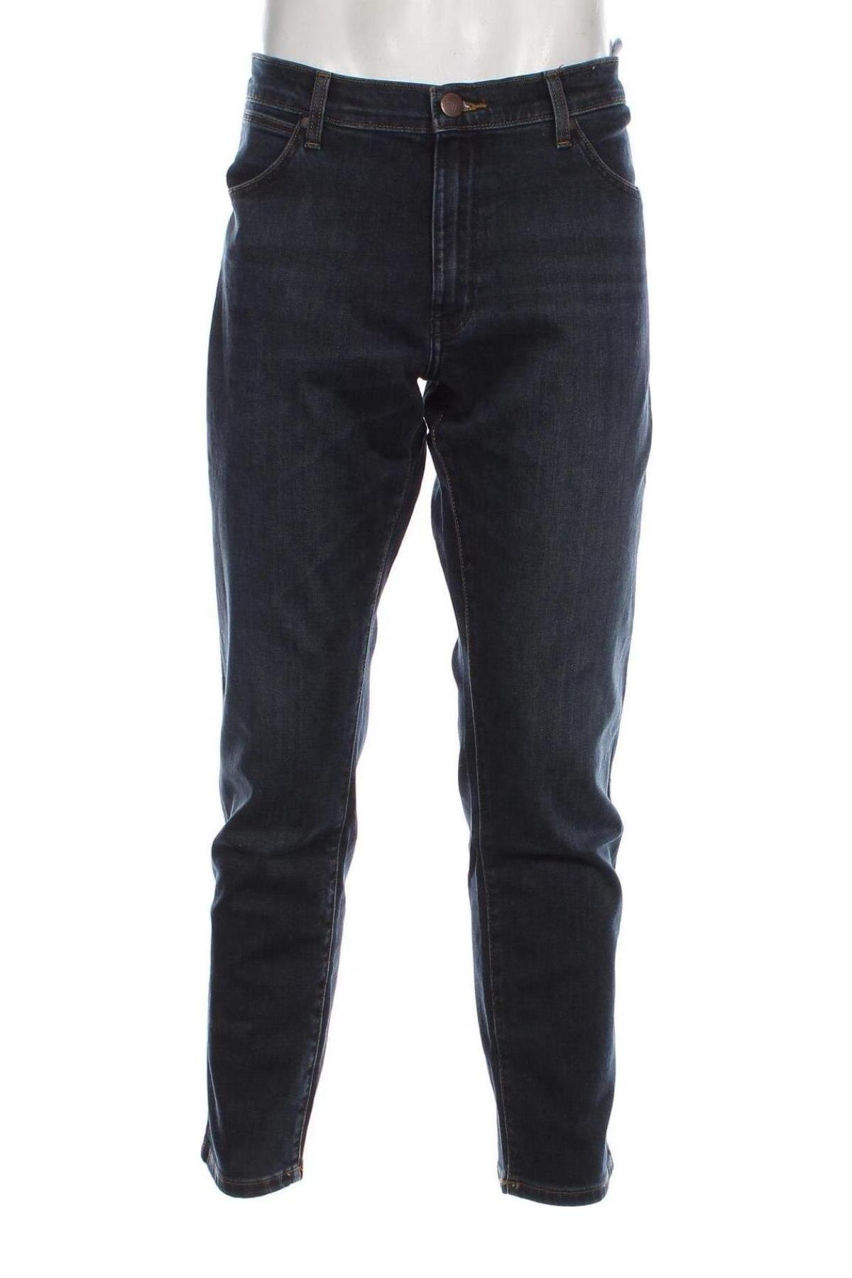 Męskie jeansy Wrangler, Rozmiar L, Kolor Niebieski, Cena 288,83 zł