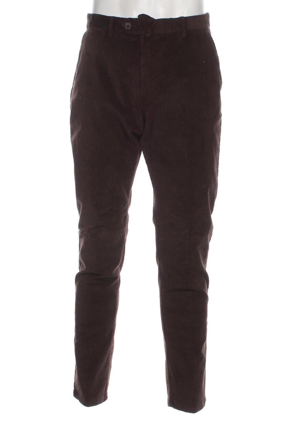 Pantaloni raiați de bărbați Oviesse, Mărime L, Culoare Maro, Preț 52,96 Lei