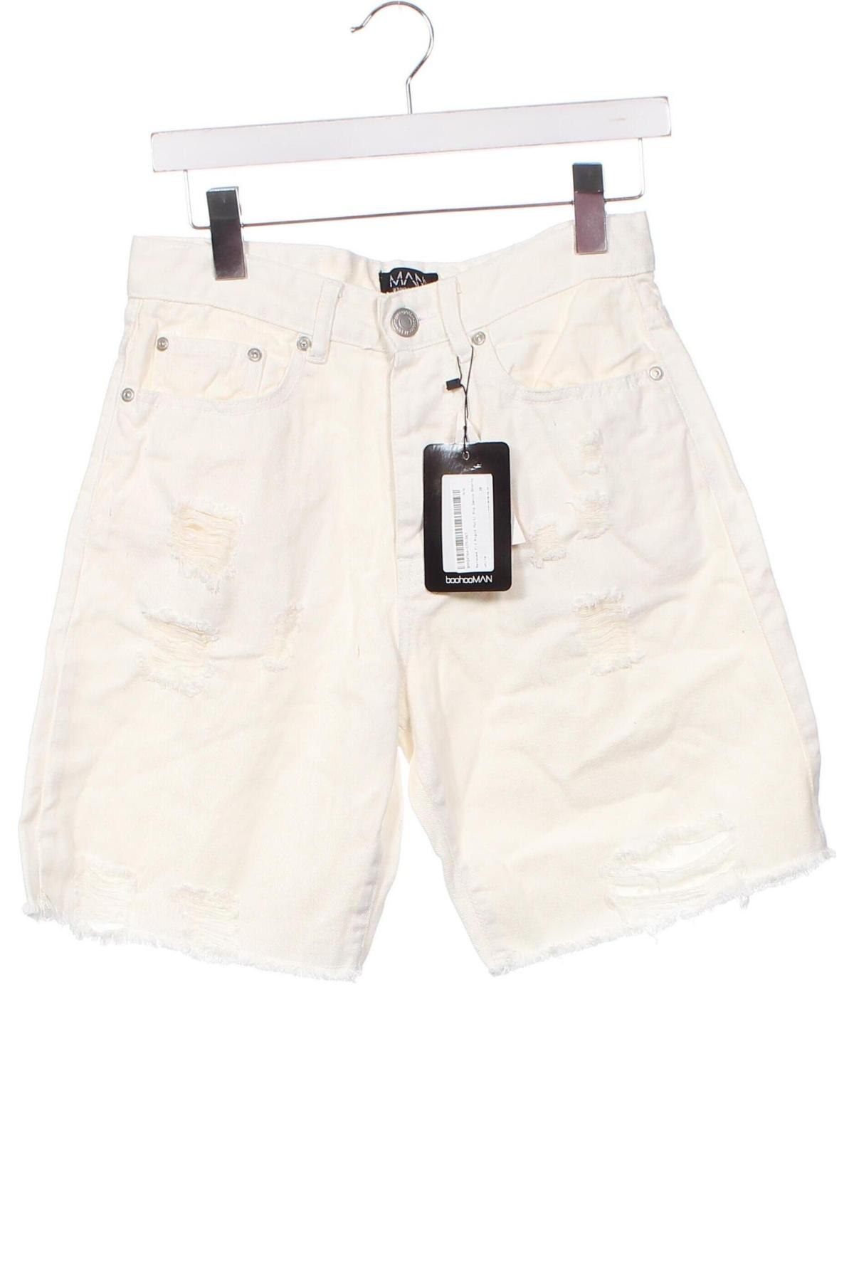 Pantaloni scurți de bărbați Boohoo, Mărime S, Culoare Ecru, Preț 131,58 Lei