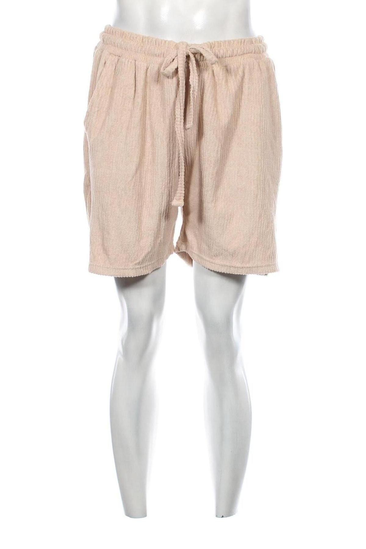 Ανδρικό κοντό παντελόνι Boohoo, Μέγεθος XL, Χρώμα  Μπέζ, Τιμή 20,62 €