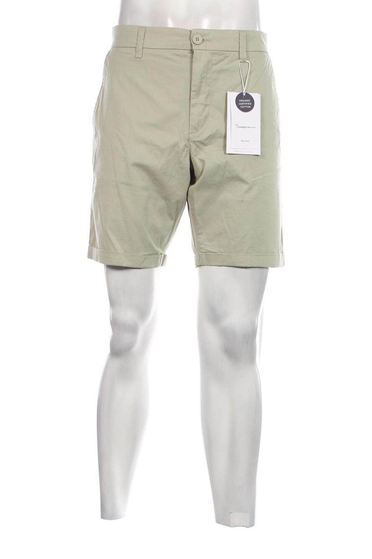 Ανδρικό κοντό παντελόνι Knowledge Cotton Apparel, Μέγεθος XL, Χρώμα Πράσινο, Τιμή 47,94 €
