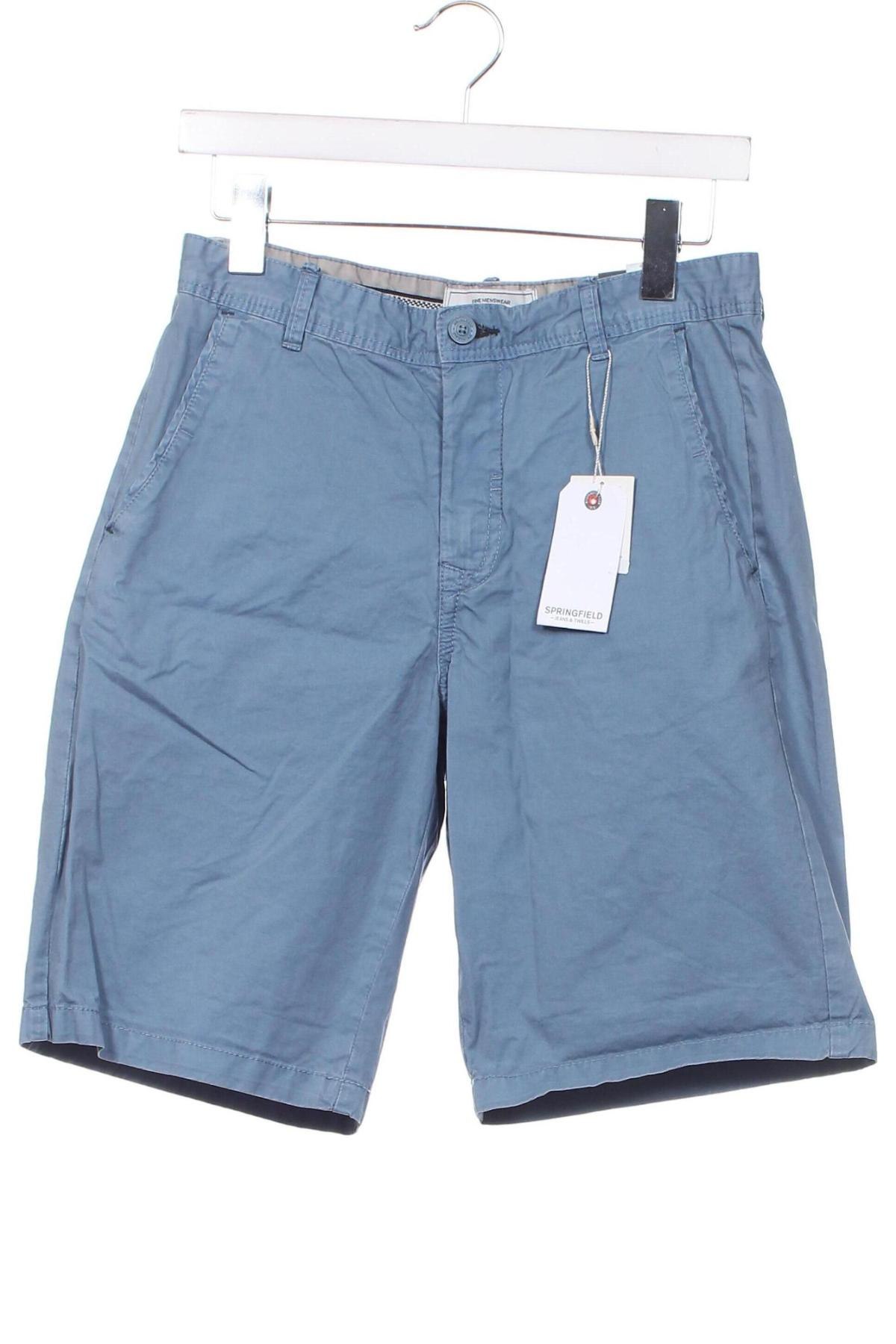 Ανδρικό κοντό παντελόνι Springfield, Μέγεθος S, Χρώμα Μπλέ, Τιμή 12,78 €