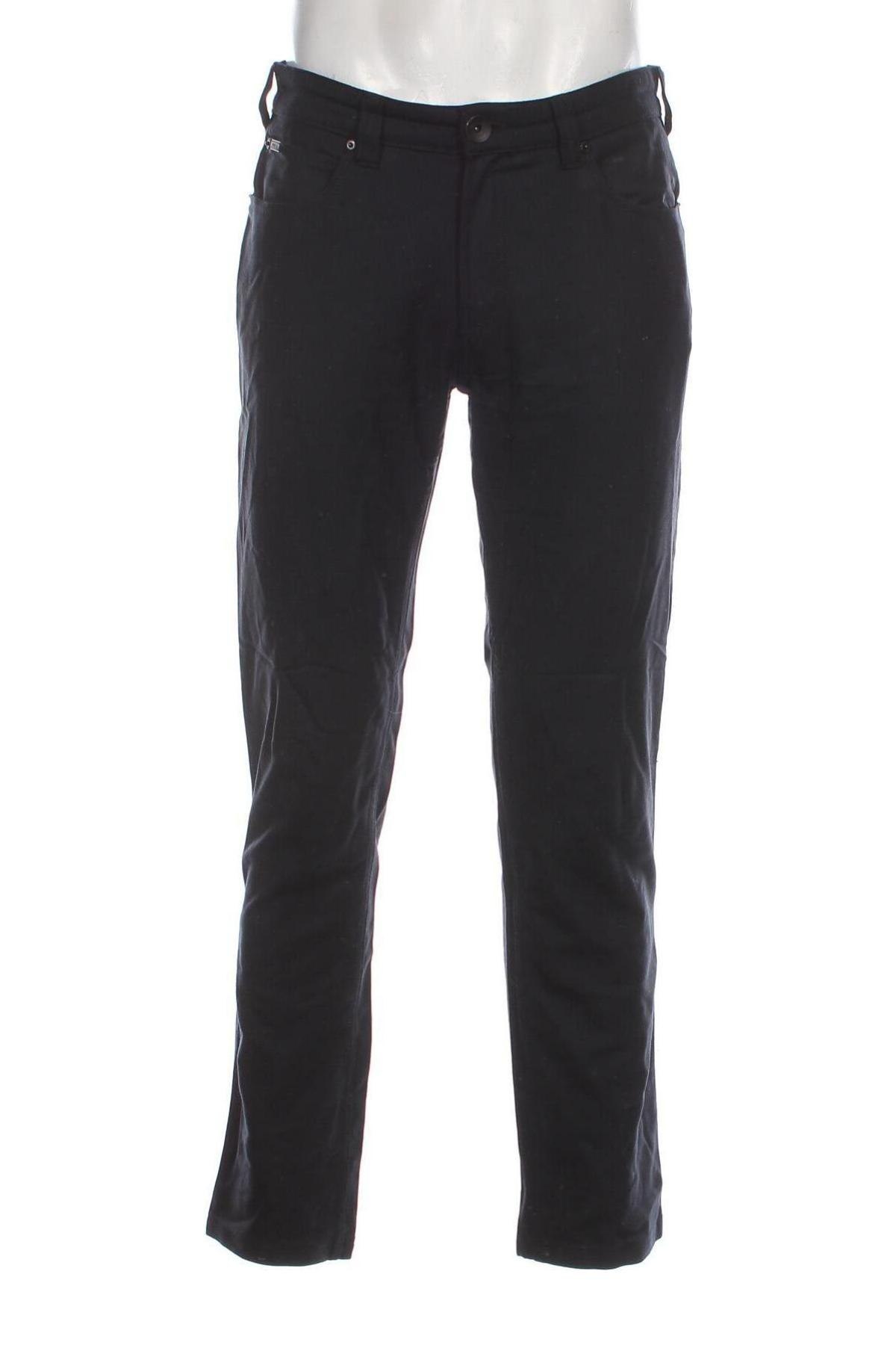 Pantaloni de bărbați Armani Collezioni, Mărime M, Culoare Albastru, Preț 225,33 Lei