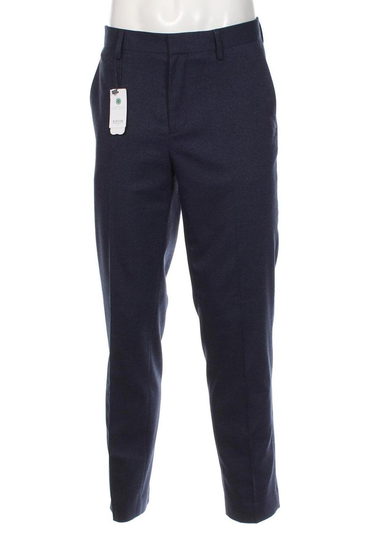 Мъжки панталон Burton of London, Размер L, Цвят Син, Цена 32,55 лв.