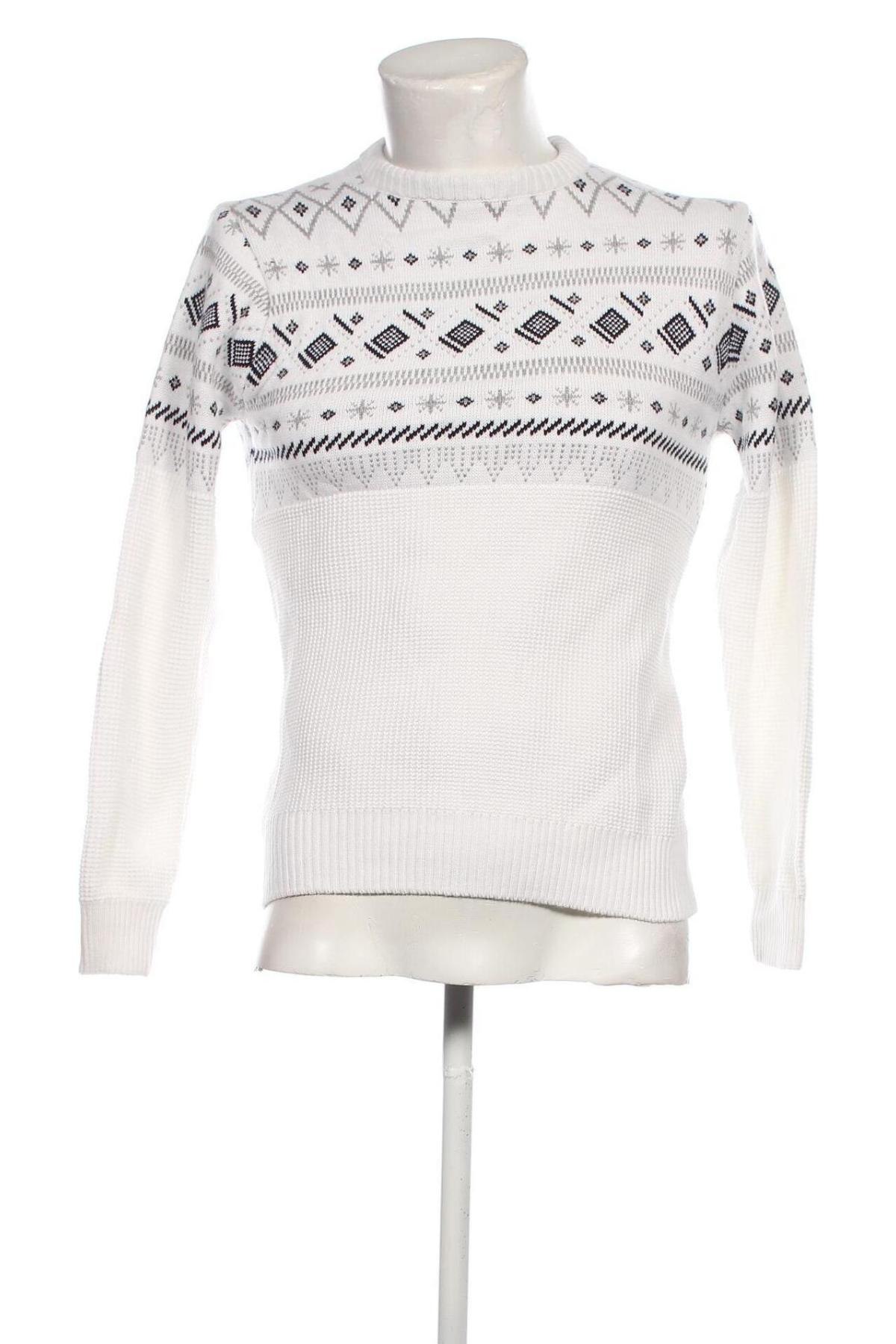 Ανδρικό πουλόβερ, Μέγεθος M, Χρώμα Λευκό, Τιμή 8,43 €