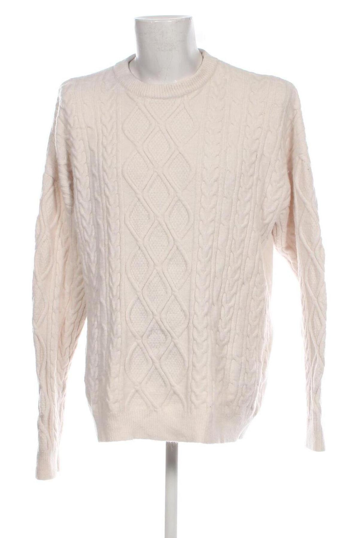 Ανδρικό πουλόβερ, Μέγεθος XXL, Χρώμα Λευκό, Τιμή 8,97 €