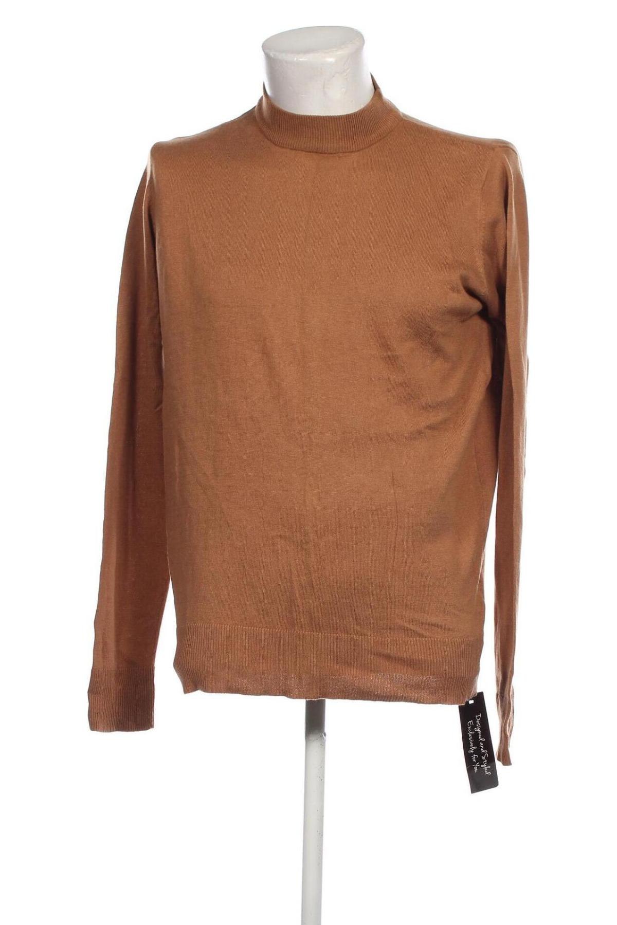 Мъжки пуловер, Размер L, Цвят Кафяв, Цена 20,70 лв.