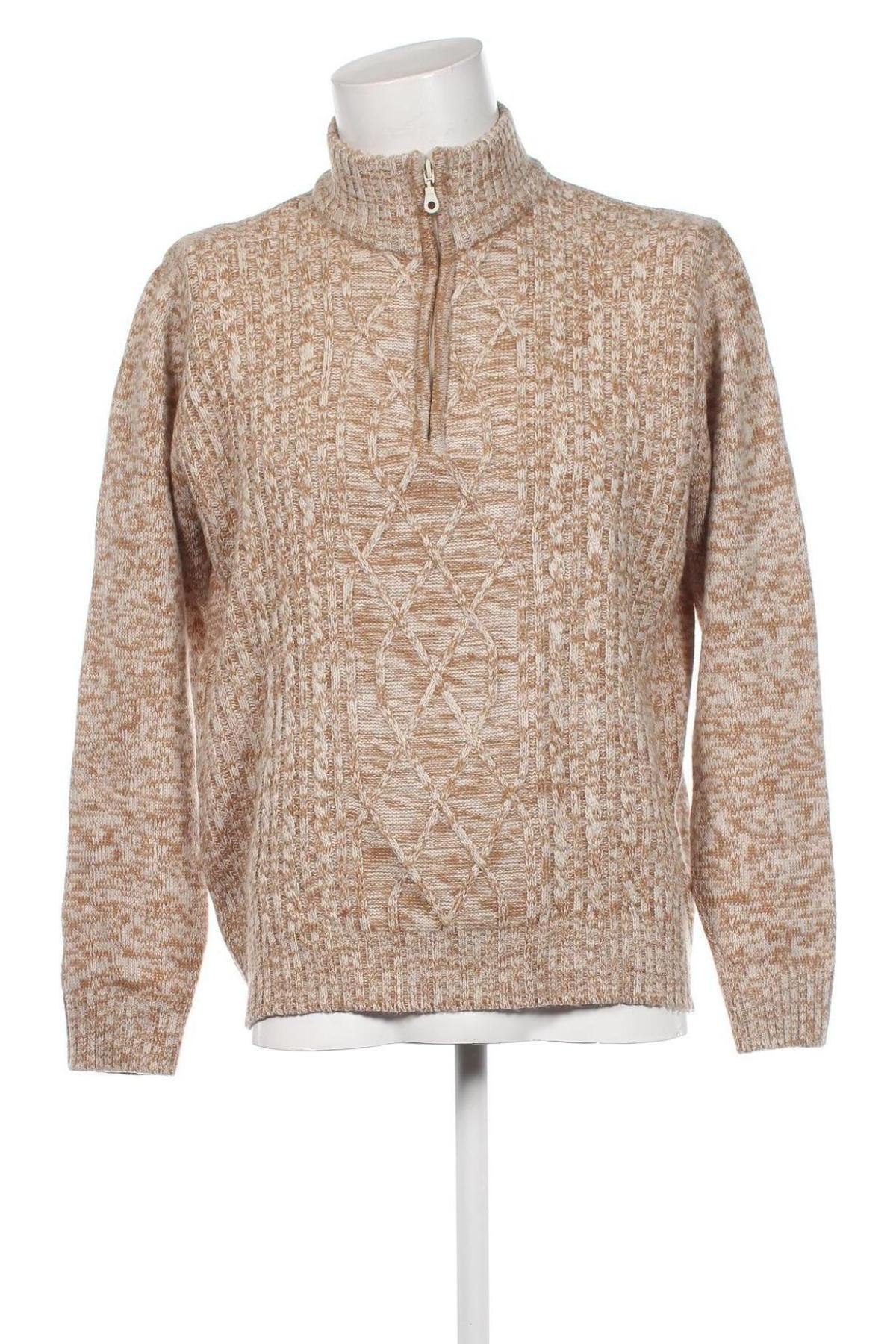 Męski sweter Atlas For Men, Rozmiar L, Kolor Beżowy, Cena 43,60 zł