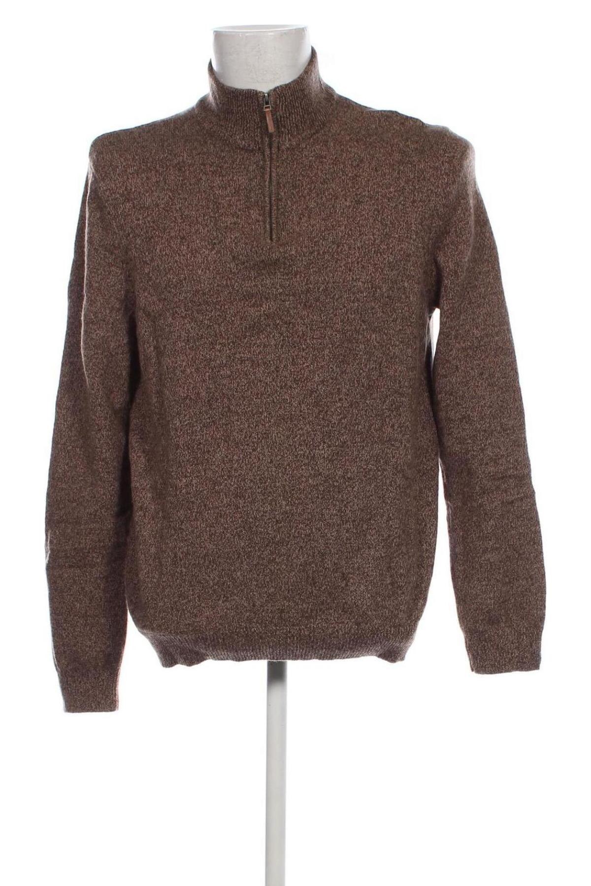 Мъжки пуловер F&F, Размер XL, Цвят Кафяв, Цена 13,63 лв.