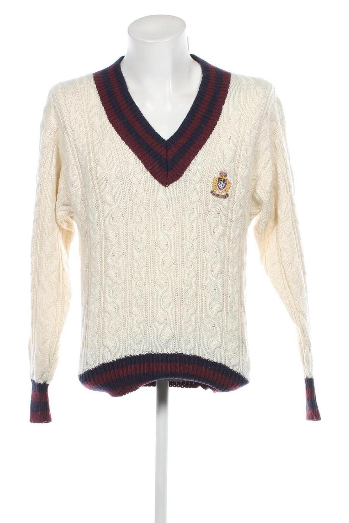 Мъжки пуловер Giordano, Размер M, Цвят Екрю, Цена 14,50 лв.