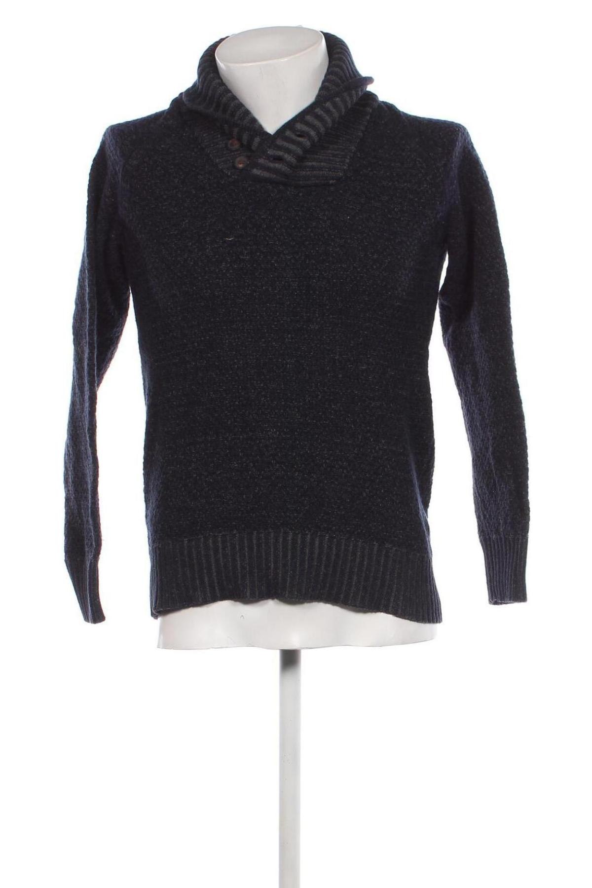 Мъжки пуловер H&M, Размер S, Цвят Син, Цена 13,05 лв.