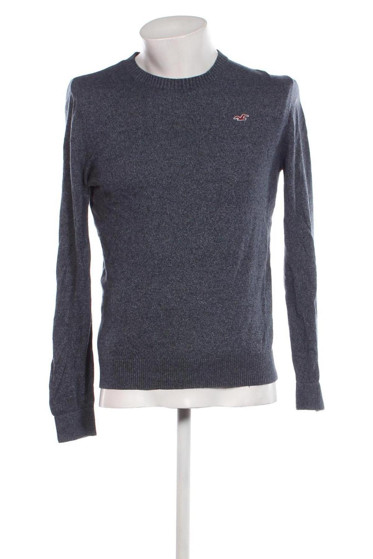Мъжки пуловер Hollister, Размер M, Цвят Син, Цена 19,04 лв.
