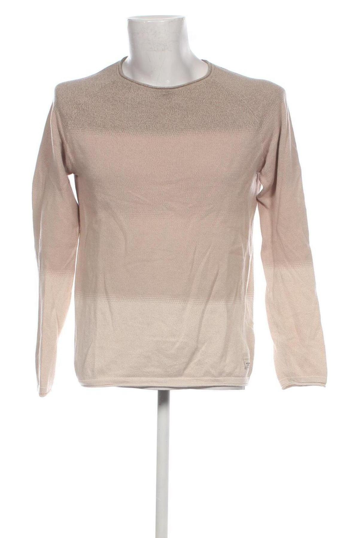 Ανδρικό πουλόβερ Jack & Jones, Μέγεθος L, Χρώμα  Μπέζ, Τιμή 11,15 €