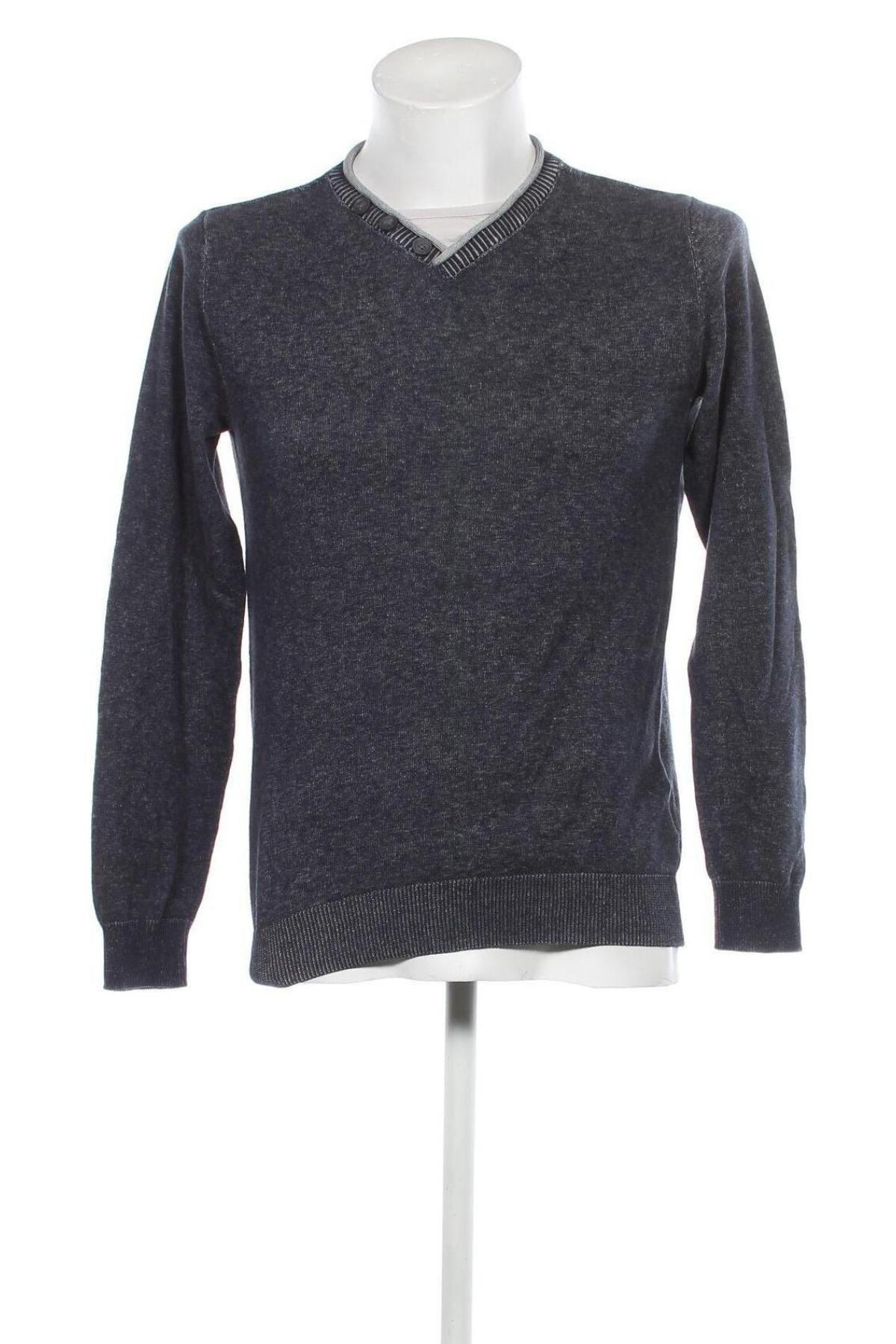 Ανδρικό πουλόβερ Jean Pascale, Μέγεθος S, Χρώμα Μπλέ, Τιμή 8,61 €