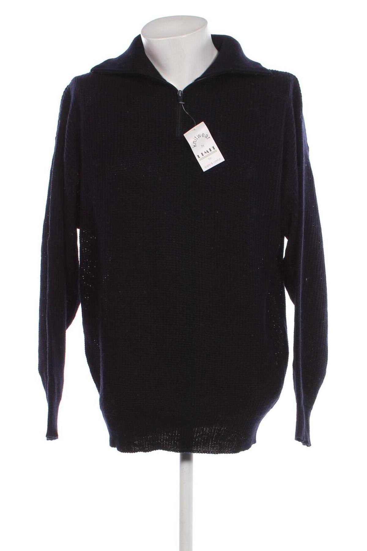 Ανδρικό πουλόβερ Limit, Μέγεθος XL, Χρώμα Μπλέ, Τιμή 21,53 €