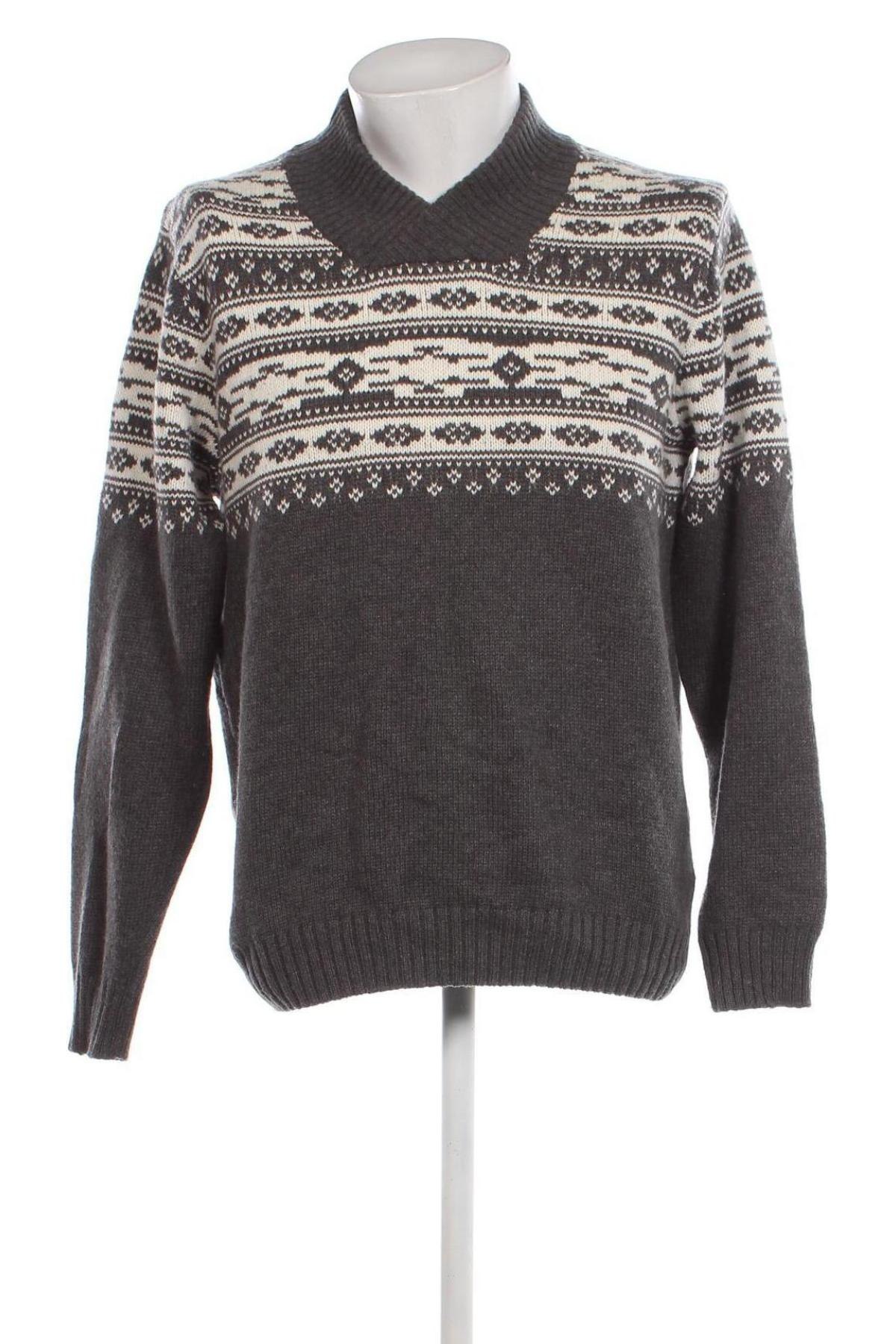 Мъжки пуловер Luciano, Размер L, Цвят Сив, Цена 18,02 лв.