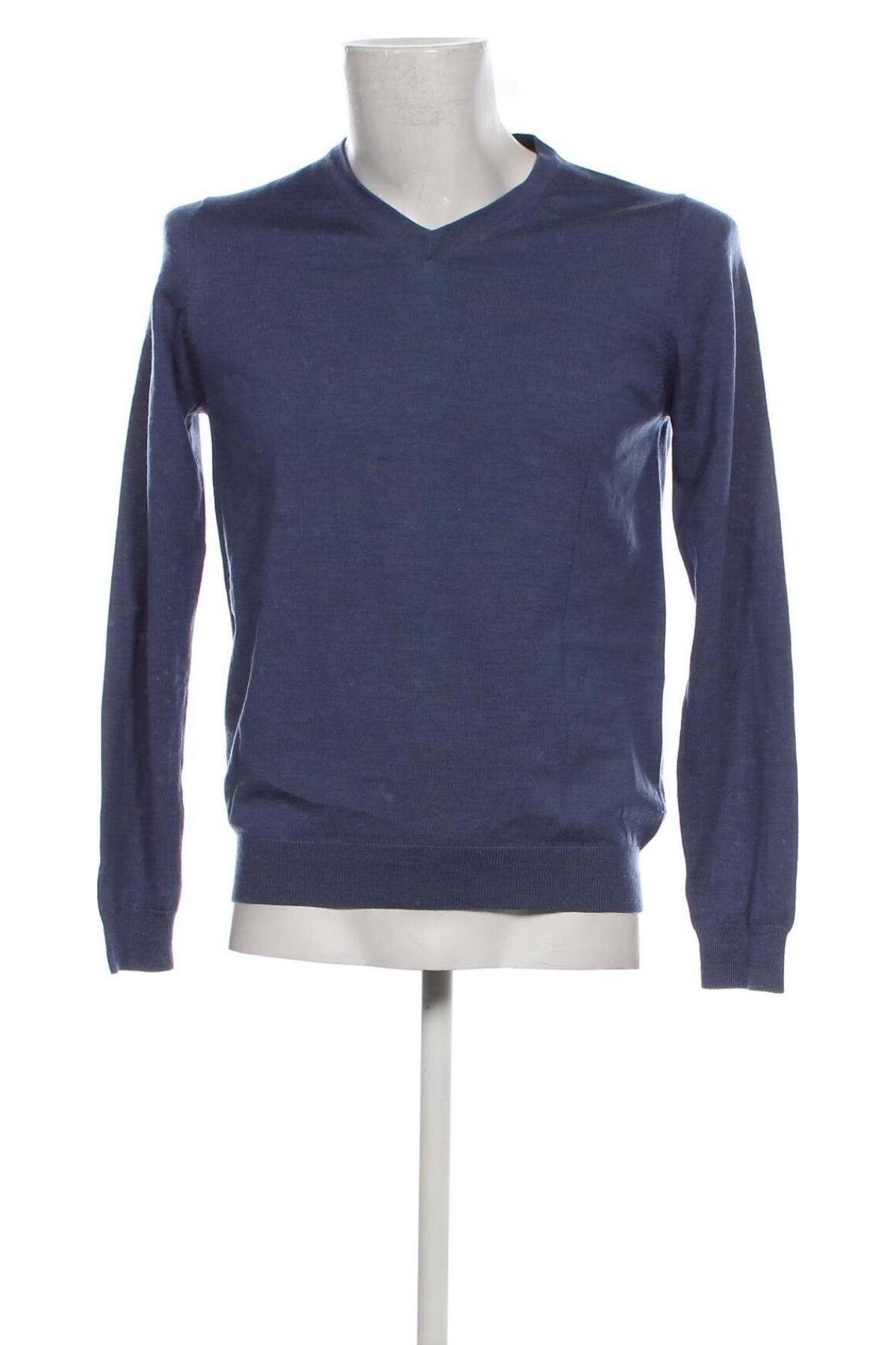 Мъжки пуловер Marks & Spencer, Размер M, Цвят Син, Цена 16,74 лв.