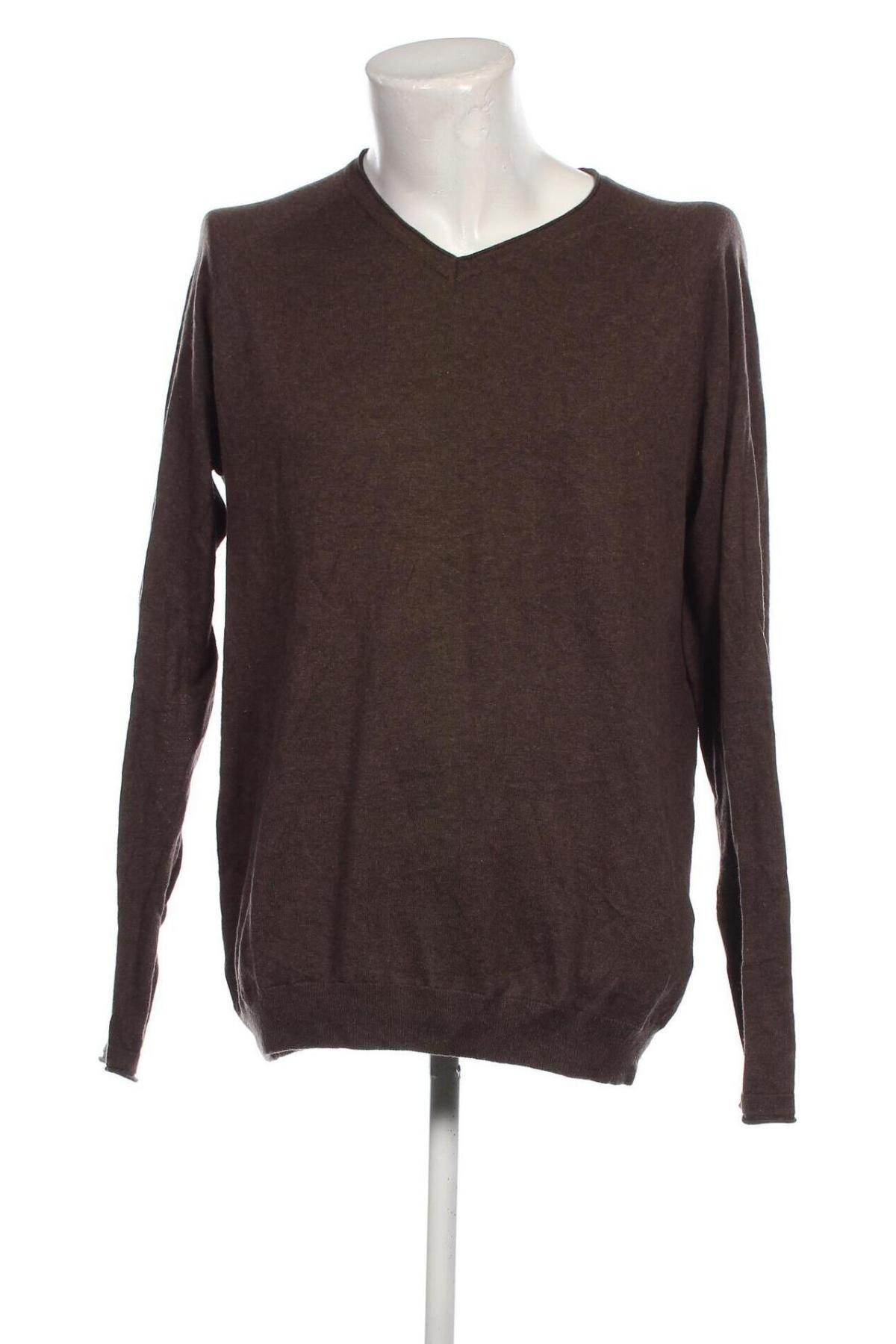 Мъжки пуловер Pull&Bear, Размер XL, Цвят Кафяв, Цена 13,63 лв.