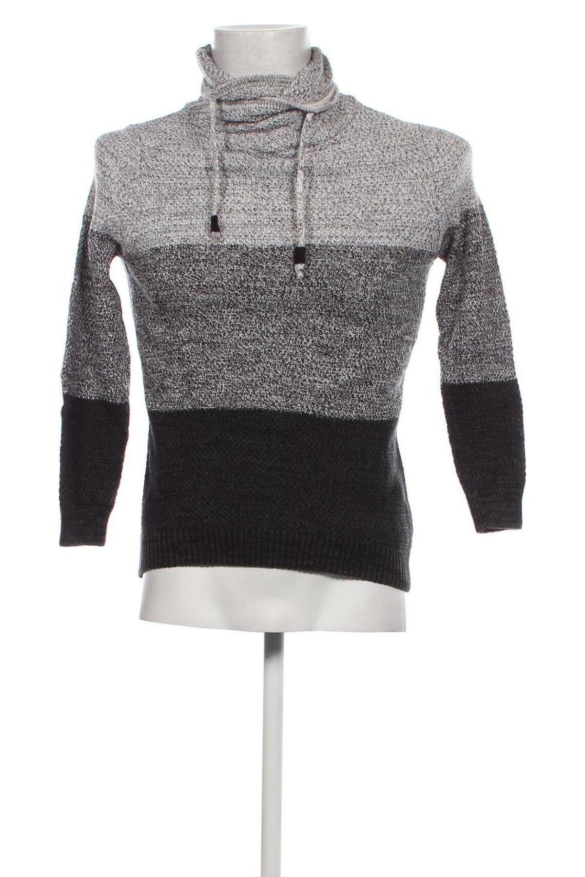 Мъжки пуловер Pull&Bear, Размер XS, Цвят Сив, Цена 9,28 лв.