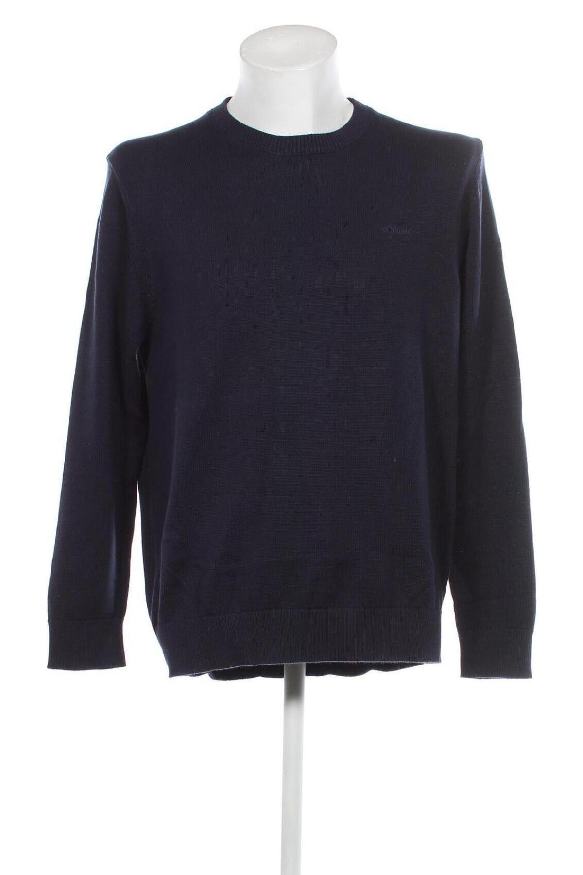 Ανδρικό πουλόβερ S.Oliver, Μέγεθος XL, Χρώμα Μπλέ, Τιμή 17,86 €