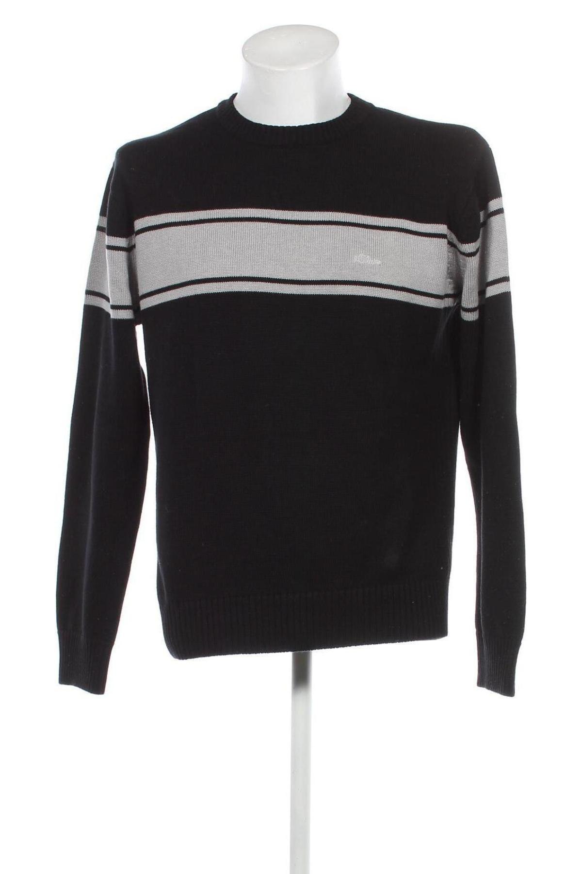 Мъжки пуловер S.Oliver, Размер XL, Цвят Черен, Цена 18,02 лв.