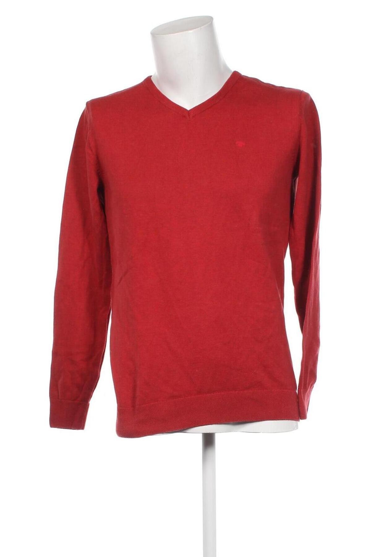 Ανδρικό πουλόβερ Tom Tailor, Μέγεθος L, Χρώμα Κόκκινο, Τιμή 10,52 €