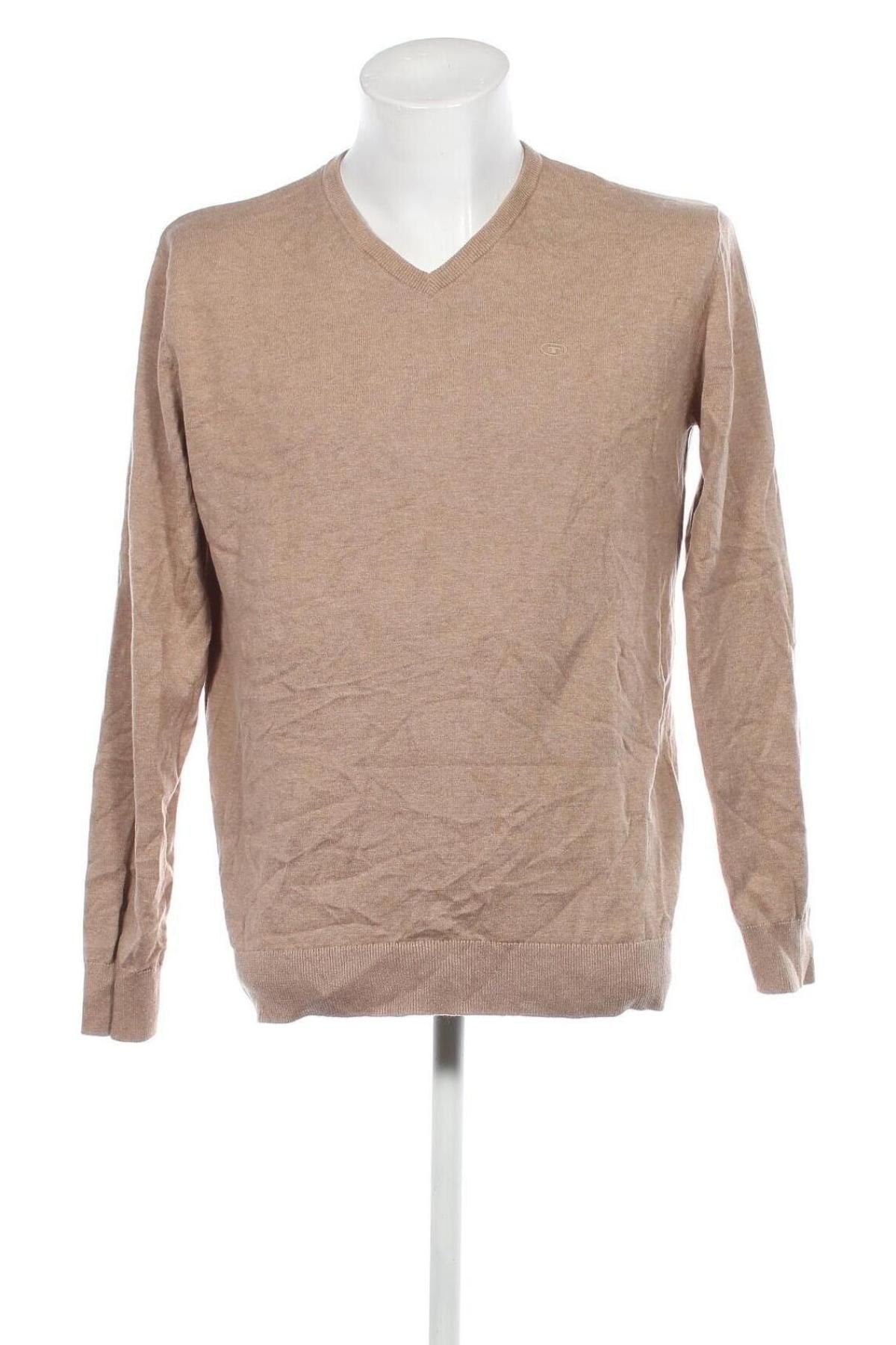 Ανδρικό πουλόβερ Tom Tailor, Μέγεθος XL, Χρώμα  Μπέζ, Τιμή 9,88 €
