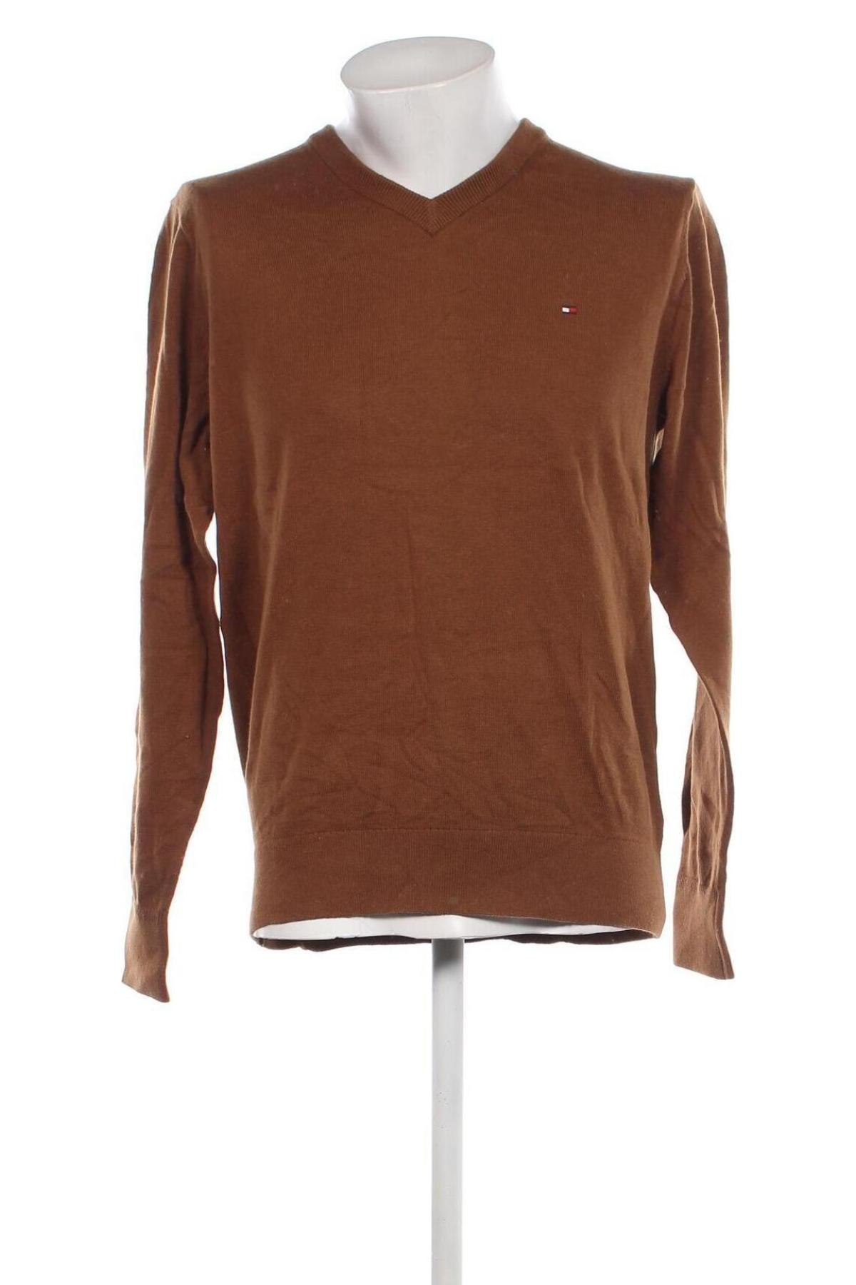 Мъжки пуловер Tommy Hilfiger, Размер L, Цвят Кафяв, Цена 138,72 лв.