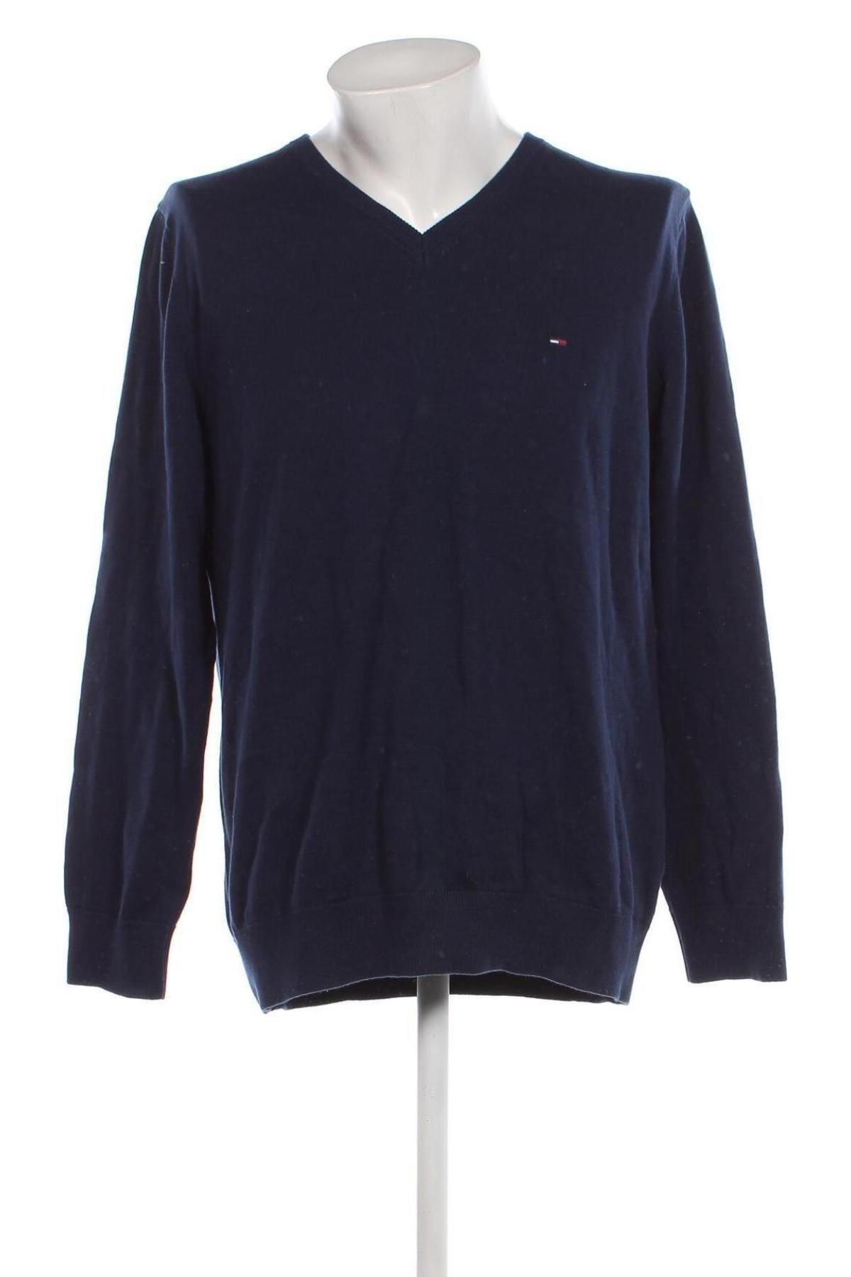 Мъжки пуловер Tommy Hilfiger, Размер XXL, Цвят Син, Цена 108,12 лв.