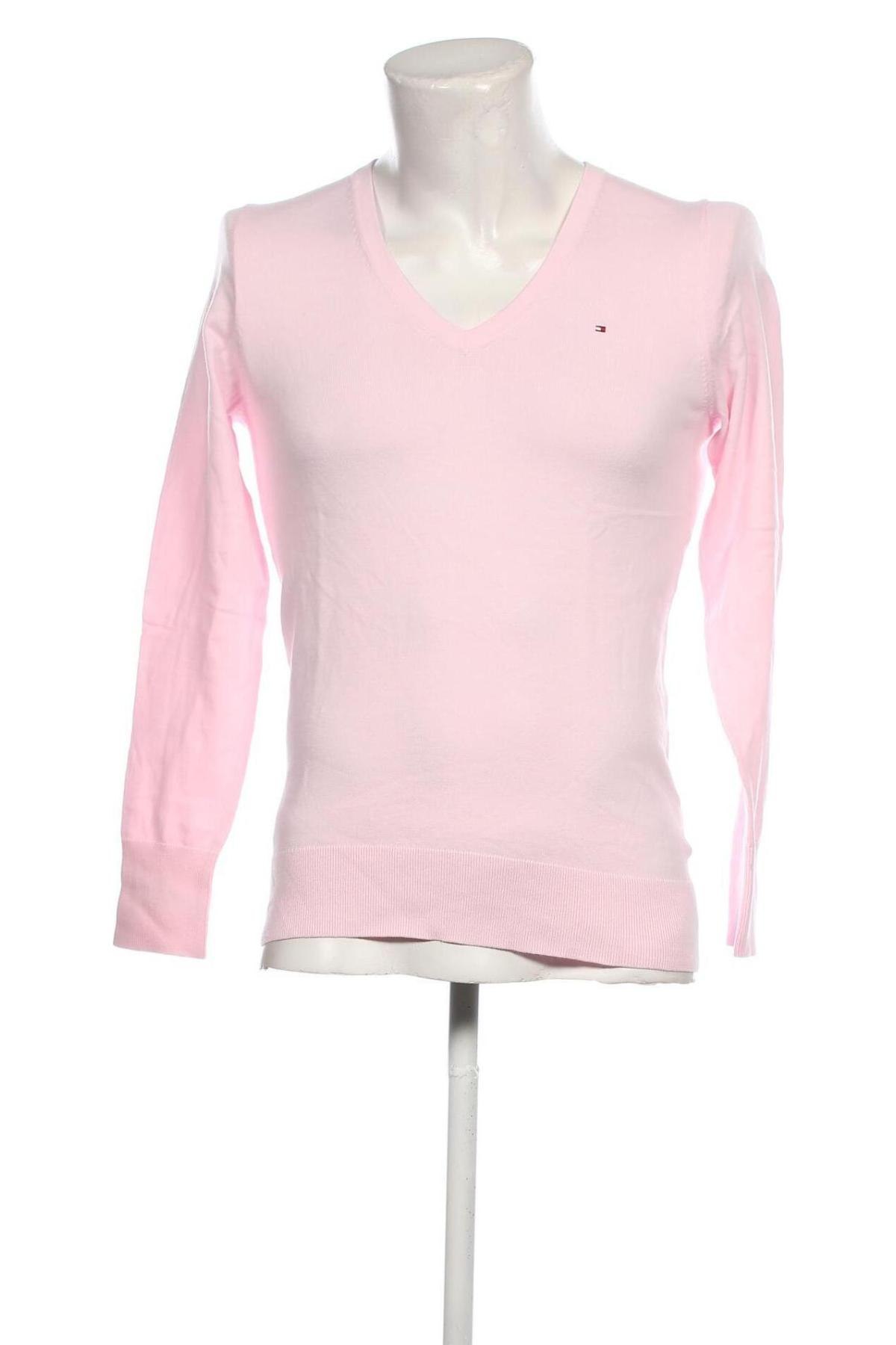 Мъжки пуловер Tommy Hilfiger, Размер M, Цвят Розов, Цена 65,28 лв.