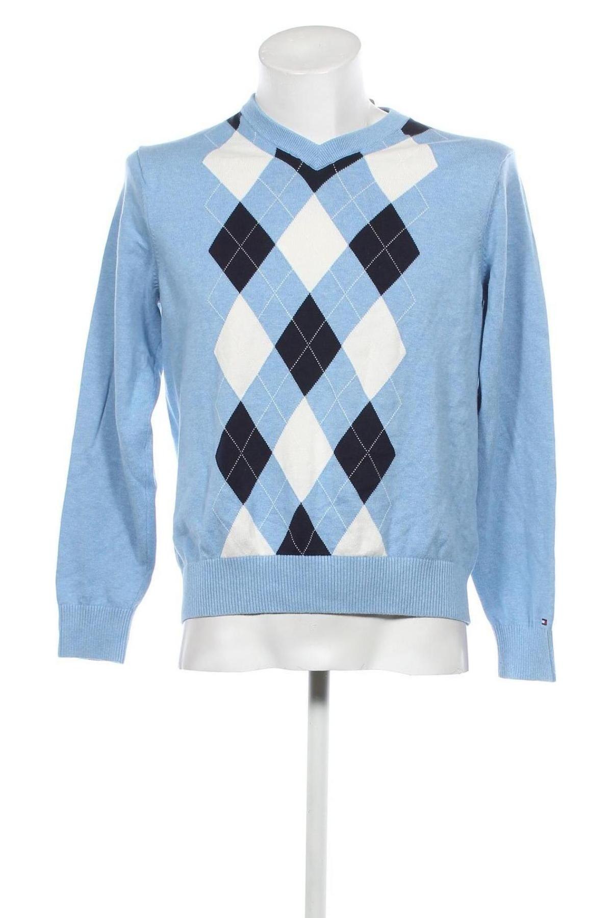 Мъжки пуловер Tommy Hilfiger, Размер M, Цвят Син, Цена 60,48 лв.