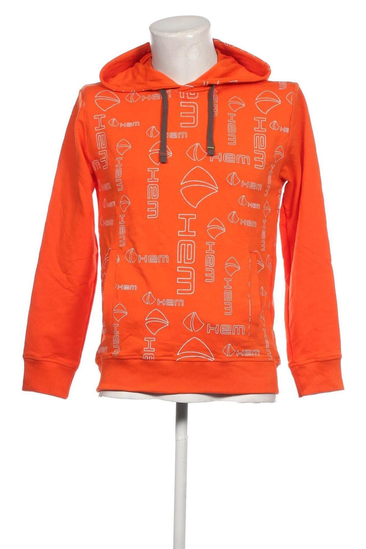 Herren Sweatshirt, Größe S, Farbe Orange, Preis 11,10 €