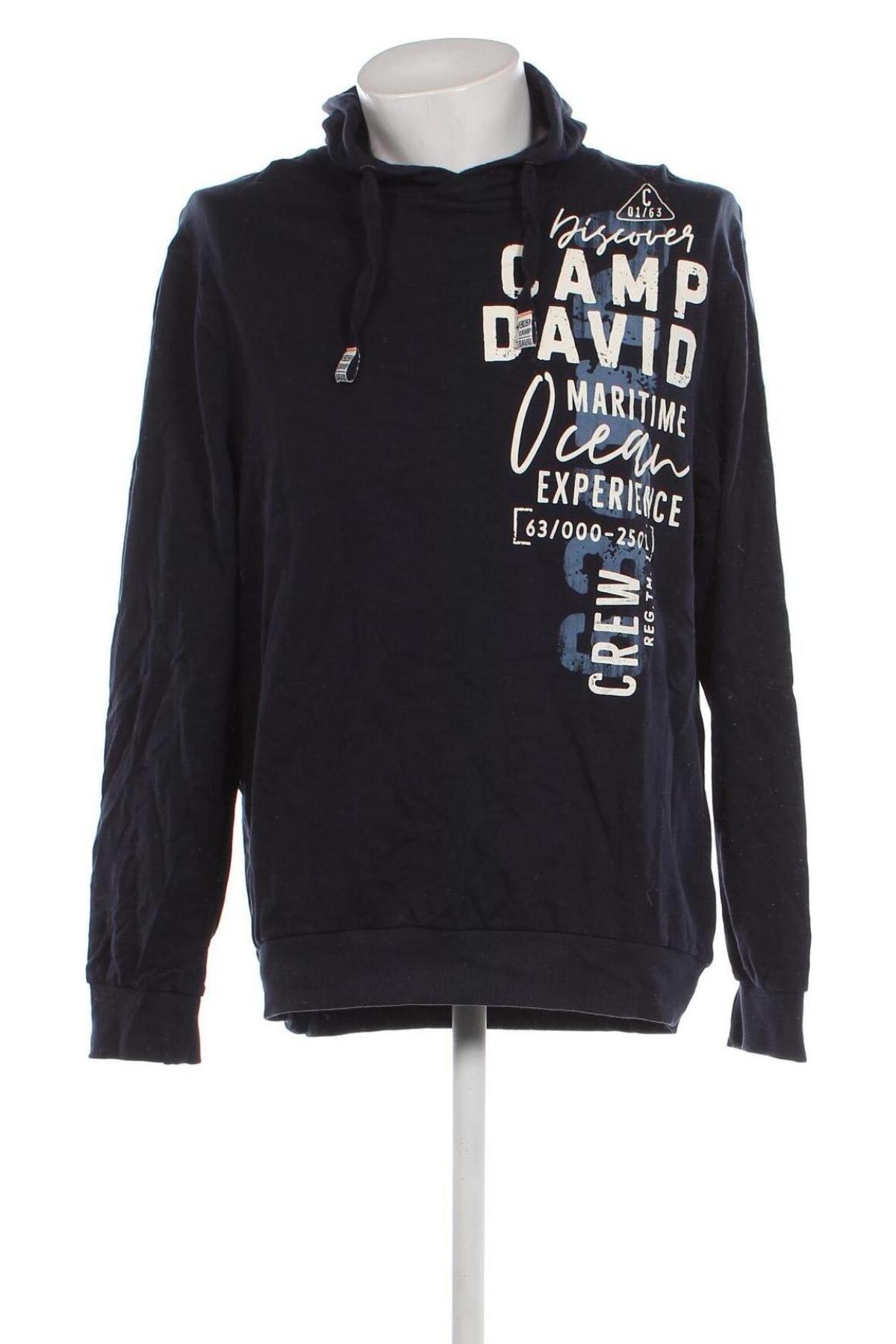 Herren Sweatshirt Camp David, Größe XL, Farbe Blau, Preis 38,27 €