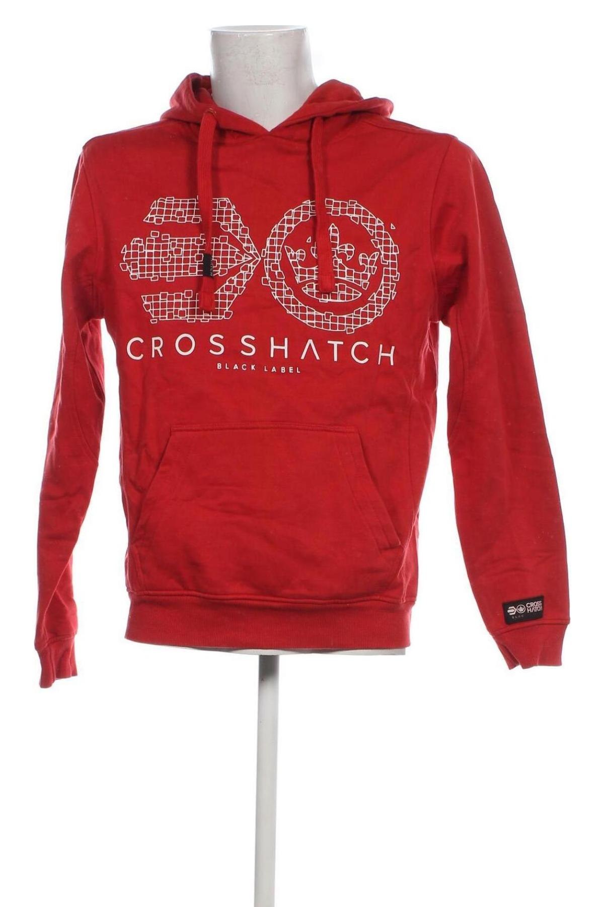 Herren Sweatshirt Crosshatch, Größe L, Farbe Rot, Preis 13,69 €